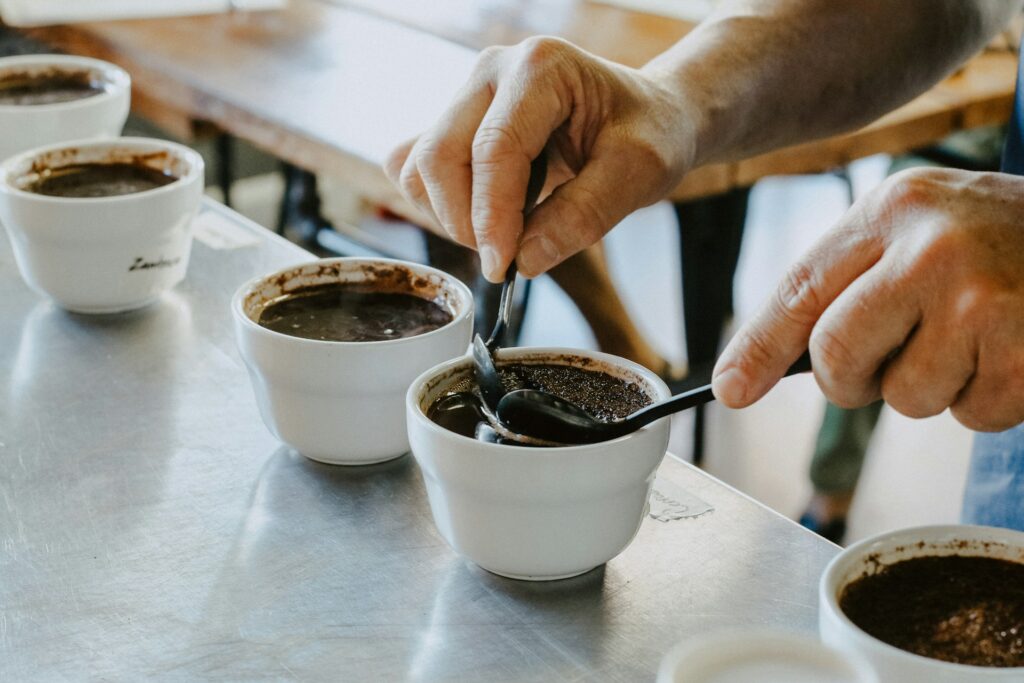 cupping kopi